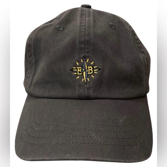 Eddie Bauer Men's Slideback Hat Green OSFA Embroidered Logo 100% Cotton - Picture 1 of 2